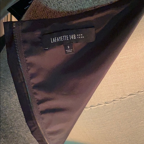 Lafayette 148 Sleeveless Mixed Media Dress, size 2 - Picture 6 of 7